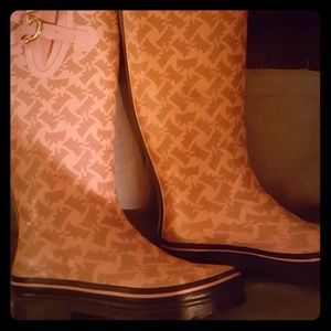 Juicy Couture rubber rain boots PINK !!!!